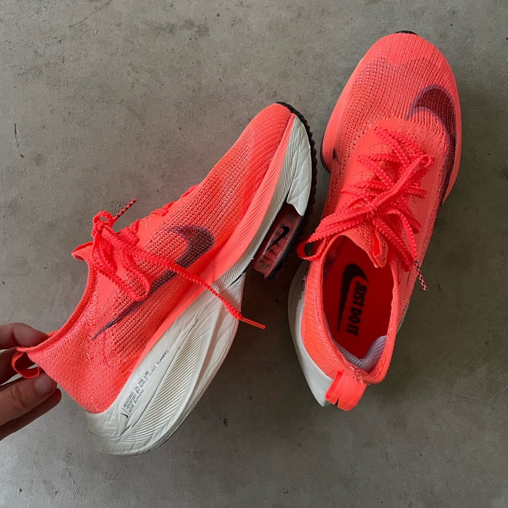 Nike air zoom alpha fly next in bright mango! Worn once